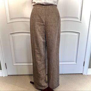 Vintage Peter Nygard Linen high waisted, wide leg trousers size various